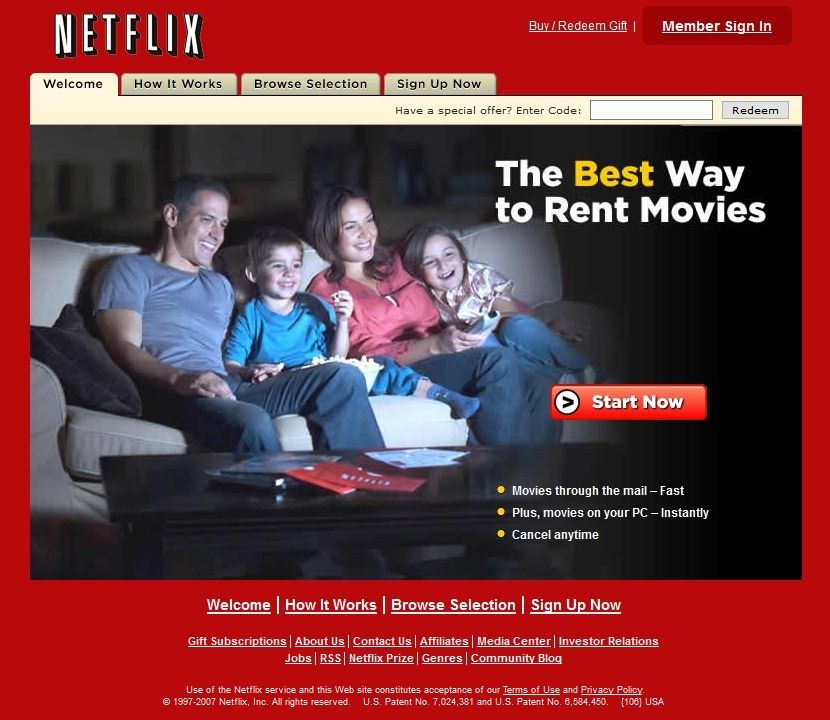 Netflix en 2007